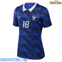 Camisa de time de futebol França Warren Zaire-Emery #18 Replicas 1º Equipamento Feminina Mundo 2026 Manga Curta